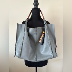 The Sak Los Feliz Leather Hobo Bag in Maritime